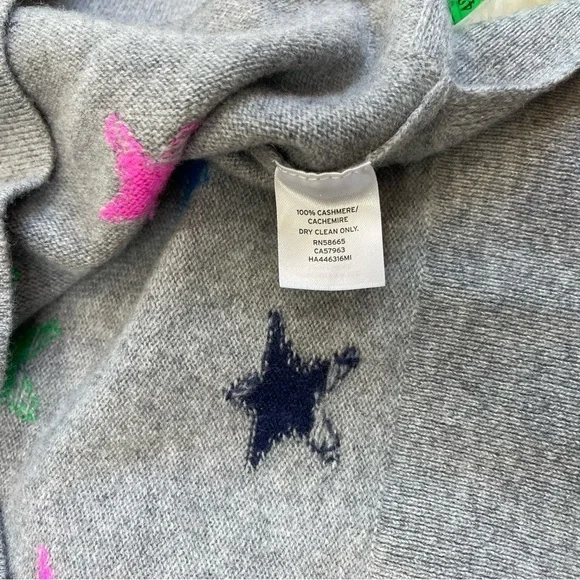 Halogen Cashmere Star Print Colorful Sweater - Picture 4 of 8